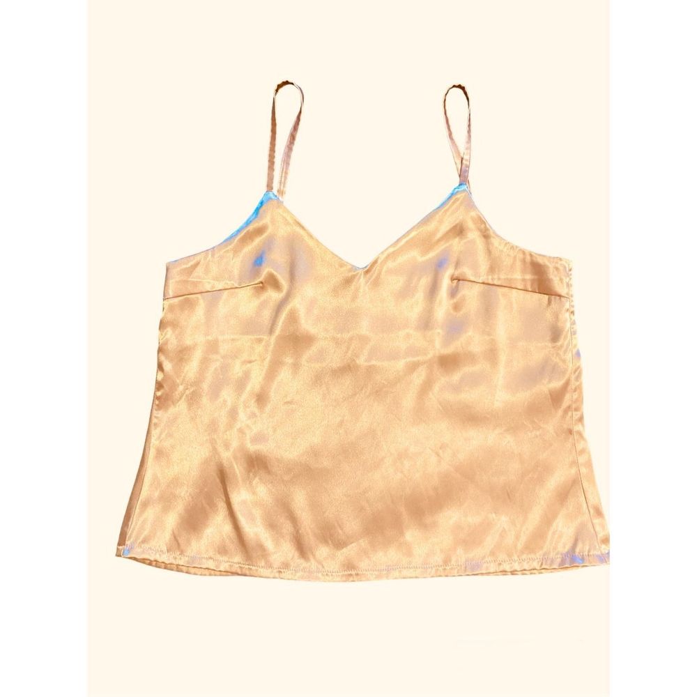 Two piece Pink Satin sleepwear Size S/M